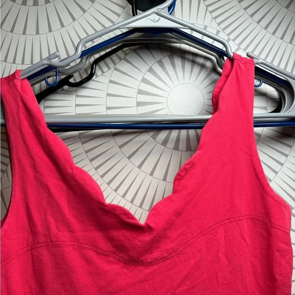 ASOS Women’s Jersey Body Hugging Dress Size 4‎ V-Neck Scalloped Edges - Picture 2 of 6